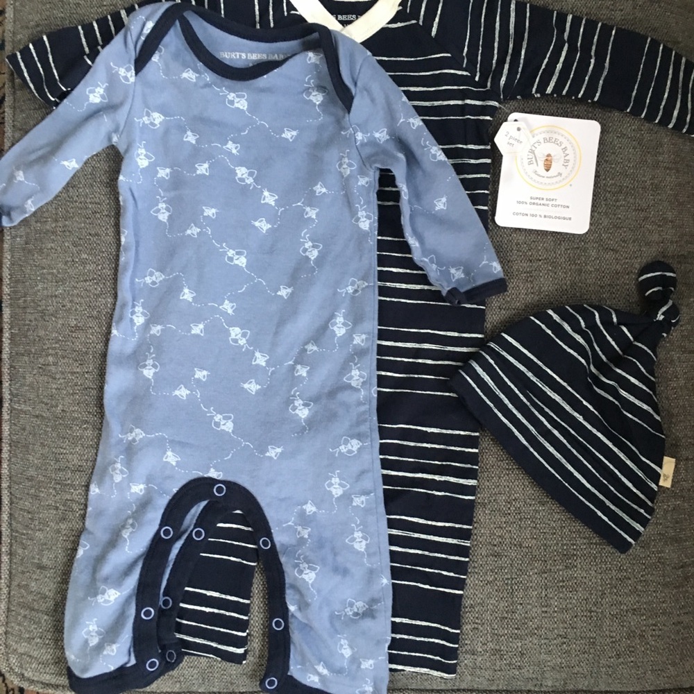 Burt’s Bees Organic Cotton Jumpsuit Bundle